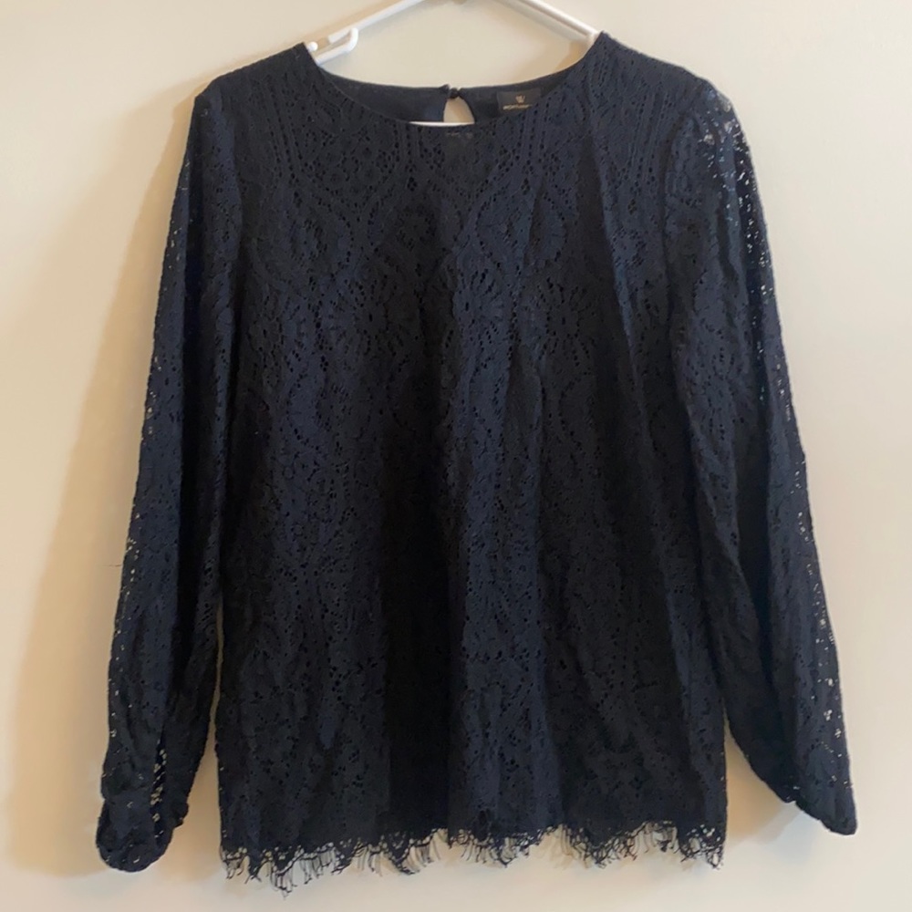 Black Lace Blouse